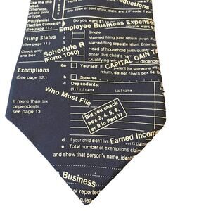 Museum Artifacts Handmade 100% Silk Necktie Finance Theme